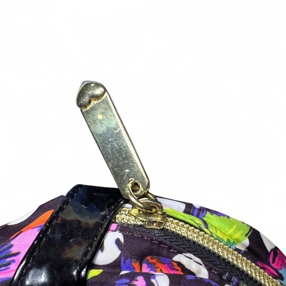 Betsey Johnson VTG 2000s Butterfly Colorful Polka Dot Cosmetic Makeup Bag — OS - Picture 5 of 8